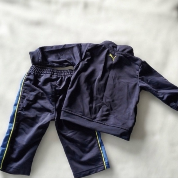Puma Track Pants and Jacket Navy/Blue 3-6 Months - Picture 2 of 4